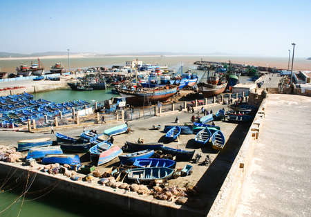 Port Essaouira,  Moroccoの写真素材