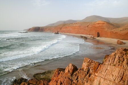 Coast of the Atlantic Ocean. Moroccoの写真素材