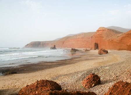 Coast of the Atlantic Ocean. Moroccoの写真素材