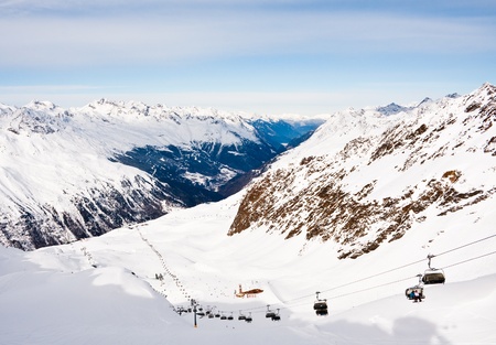 Ski resort  Hohrgurgl. Austriaのeditorial素材