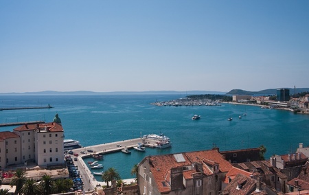 Split city view, Croatiaの写真素材