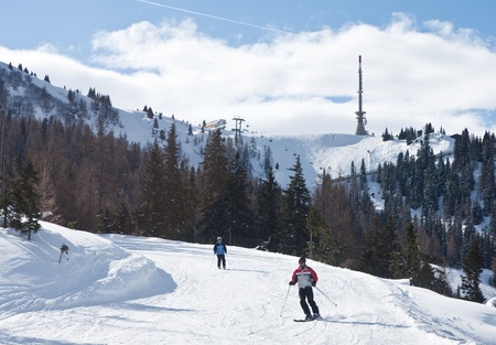 Ski resort Schladming . Austriaのeditorial素材