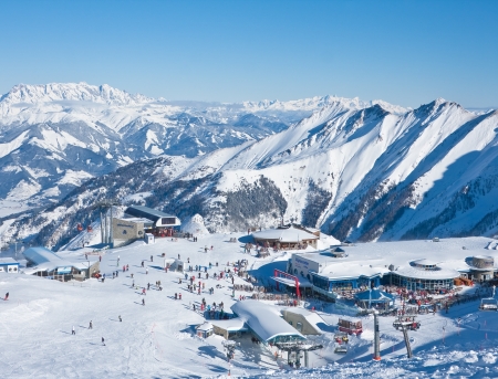 Ski resort of Kaprun, Kitzsteinhorn glacier. Austriaのeditorial素材