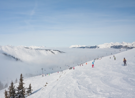 Ski resort Zell am See  Austriaの写真素材