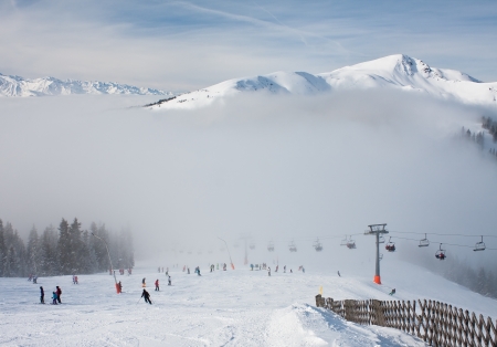 Ski resort Zell am See  Austriaの写真素材
