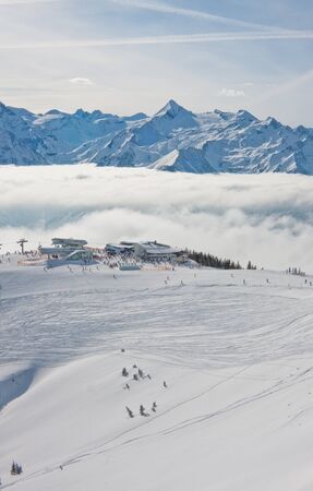 Ski resort Zell am See  Austriaの写真素材
