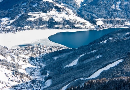 Ski resort Zell am See  Austriaの写真素材