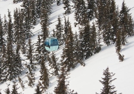 Ski resort Zell am See. Austriaの写真素材