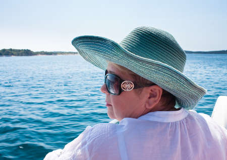 Woman and the Seaの写真素材