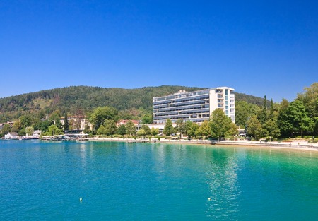 Resort Portschach.Lake Worthersee. Austriaのeditorial素材