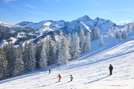 Ski resort Schladming . Austriaの写真素材