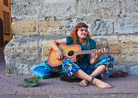 Busker. Rigaのeditorial素材