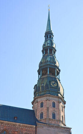 St. Peter's Church. Riga. Latviaの写真素材