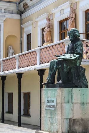 Monument artist Ivan Aivazovsky, Theodosia. Crimeaのeditorial素材