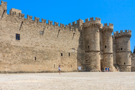 Palace of the Grand Masters. Old Town. Rhodes Island. Greeceのeditorial素材