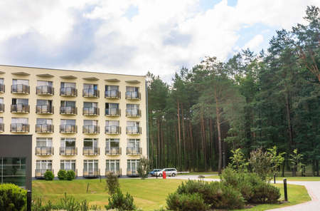 The complex of buildings of the Spa Resort Medical Egle sanatorium  Druskininkai. Lithuaniaのeditorial素材