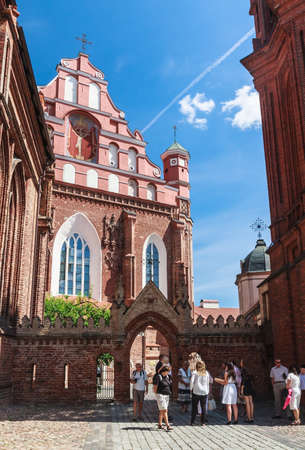 Bernardine Catholic church. Vilnius, Lithuaniaのeditorial素材
