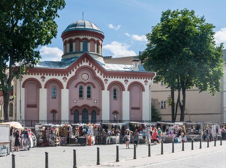 Paraskeva Church. Didzioji Street, Vilnius, Lithuaniaのeditorial素材