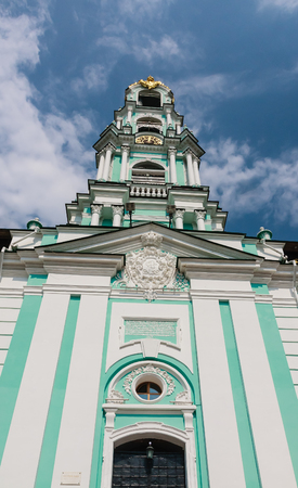 Bell tower. Holy Trinity-St. Sergiev Posad. Moscow regionのeditorial素材