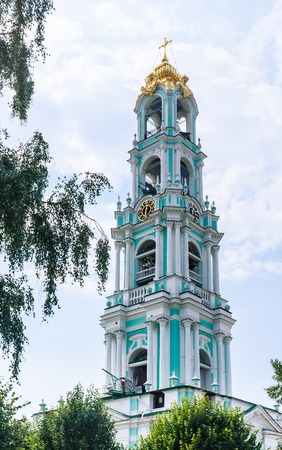 Bell tower. Holy Trinity-St. Sergiev Posad. Moscow regionのeditorial素材