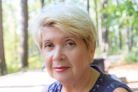Portrait of a woman in the park