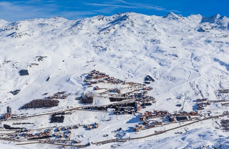 Ski resort  Val Thorens. Village of Les Menuires. France