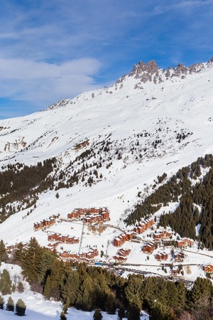 Meribel Ski Resort, Village of Meribel-Mottaret (1750 m). Franceの写真素材