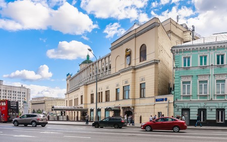 Moscow. The restaurant "Prague" on the Arbatのeditorial素材