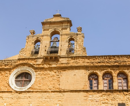 The monastery building of Spirito Santo in Agrigento, Sicily, Italyの写真素材