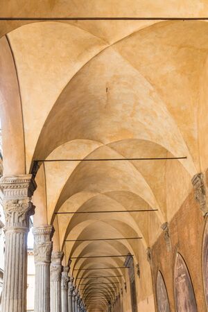Arcade Palazzo Poggi.  Bologna, Italy