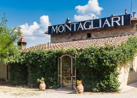 Fattoria Montagliari. Panzano, Chianti, Greve, Italyのeditorial素材