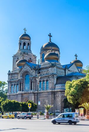 Main Orthodox Cathedral of Varna city in Bulgariaの写真素材