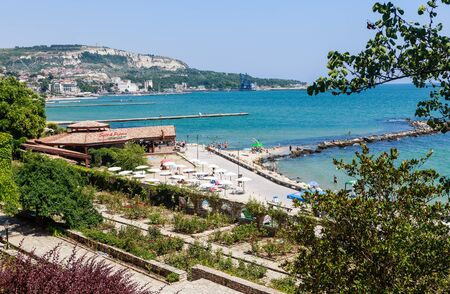 Black Sea shore,  beach.  Botanical Garden. Balchik, Bulgariaのeditorial素材