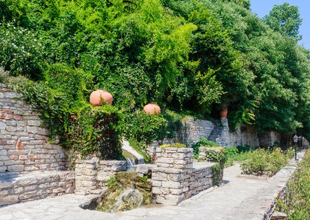 Botanical Garden in Balchik. The territory of the palace of the Romanian Queen Maria. Bulgariaのeditorial素材