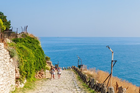 Kaliakra Cape in the south-eastern part of Dobrudzha plateau, Bulgariaのeditorial素材