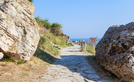 Kaliakra Cape in the south-eastern part of Dobrudzha plateau, Bulgariaのeditorial素材