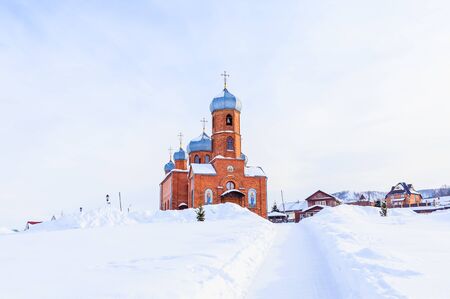 Church of St. Panteleimon the Healer, Belokurikha, Altai, Russiaの写真素材