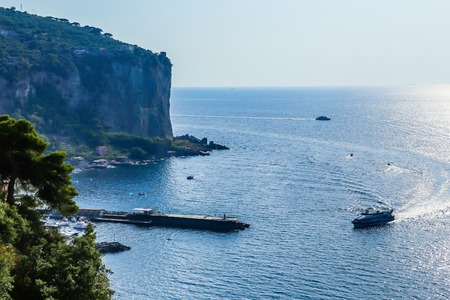 The Amalfi Coast near Vico Equense. Italyの写真素材