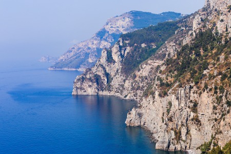 The Amalfi Coast. View from the observation deck near Positano. Italyの写真素材