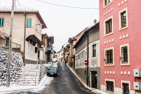 Houses in Sarajevo, Bosnia and Herzegovina.のeditorial素材