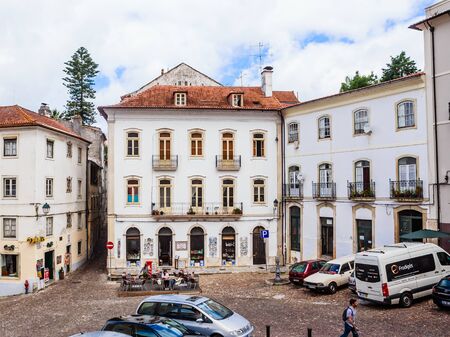 Largo SÃ© Velha, Coimbra, Portugalのeditorial素材