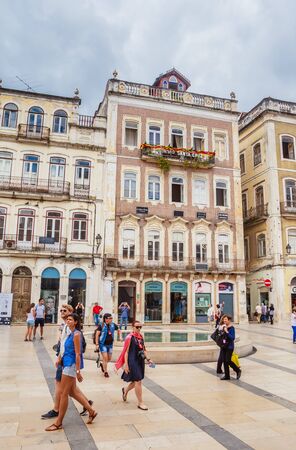 Praca 8 de Maio Coimbra, Portugal.のeditorial素材