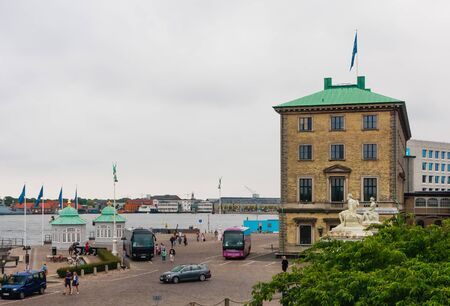 Copenhagen Norde Toldbod By & Havn, the Royal Pavilions and Port Authority Building.  Denmarkのeditorial素材
