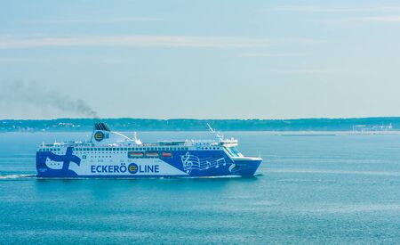 Car and passenger ferry Finlandia operated by EckerÃ¶ Line on the Helsinki Tallinn route