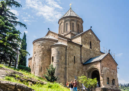 Temple of Metekhi,  Tbilisi. Georgia