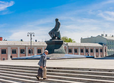 ... Monument FM Dostoevsky. Moscow. Russiaのeditorial素材