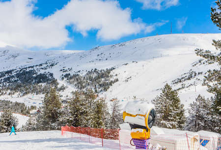 Ski resort GrandVallira. Views of the Pyrenees mountains. Rest with the whole family and friends. Andorraの写真素材