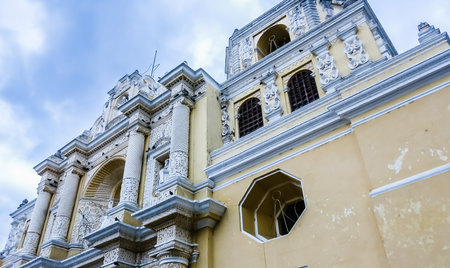 La Merced Church in Antigua Guatemala.Guatemala,の写真素材