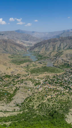Russia, Dagestan, Mountain landscape. Gunib areaの写真素材