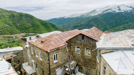 Countryside Kubachi in Dagestan mountains, Russiaのeditorial素材